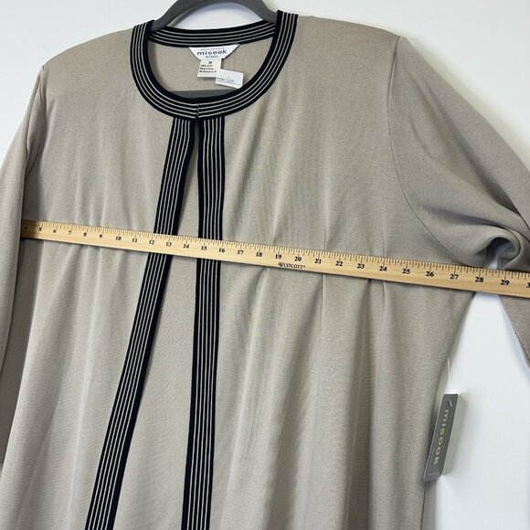 NEW Misook Cardigan Sweater Women’s Size 3X Beige - Picture 6 of 8